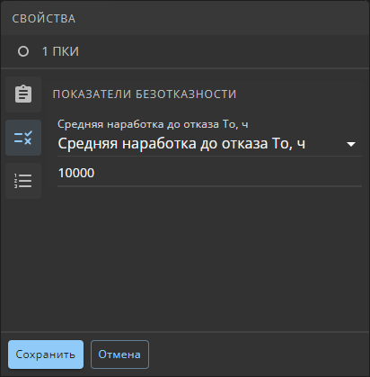 PIP properties reliability tab